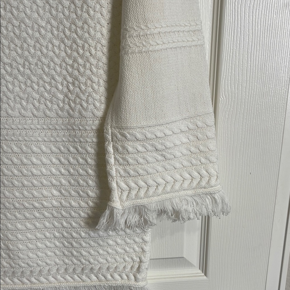 Lulus White Sweater Dress with Fringe - Picture 7 of 7